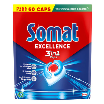 Somat kapsułki do zmywarki Excellence 3w1 60szt DE